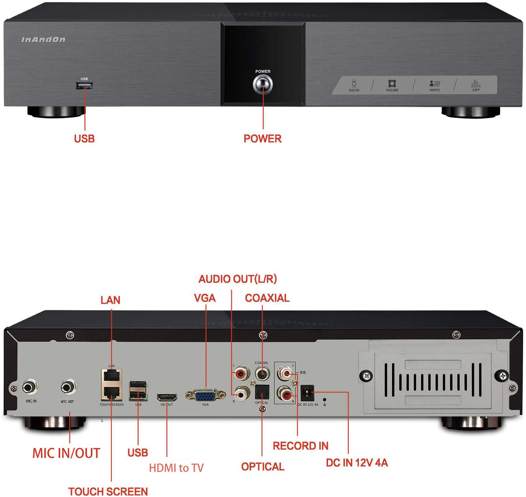 KV-V5max Karaoke Player Only - Touchscreen not included